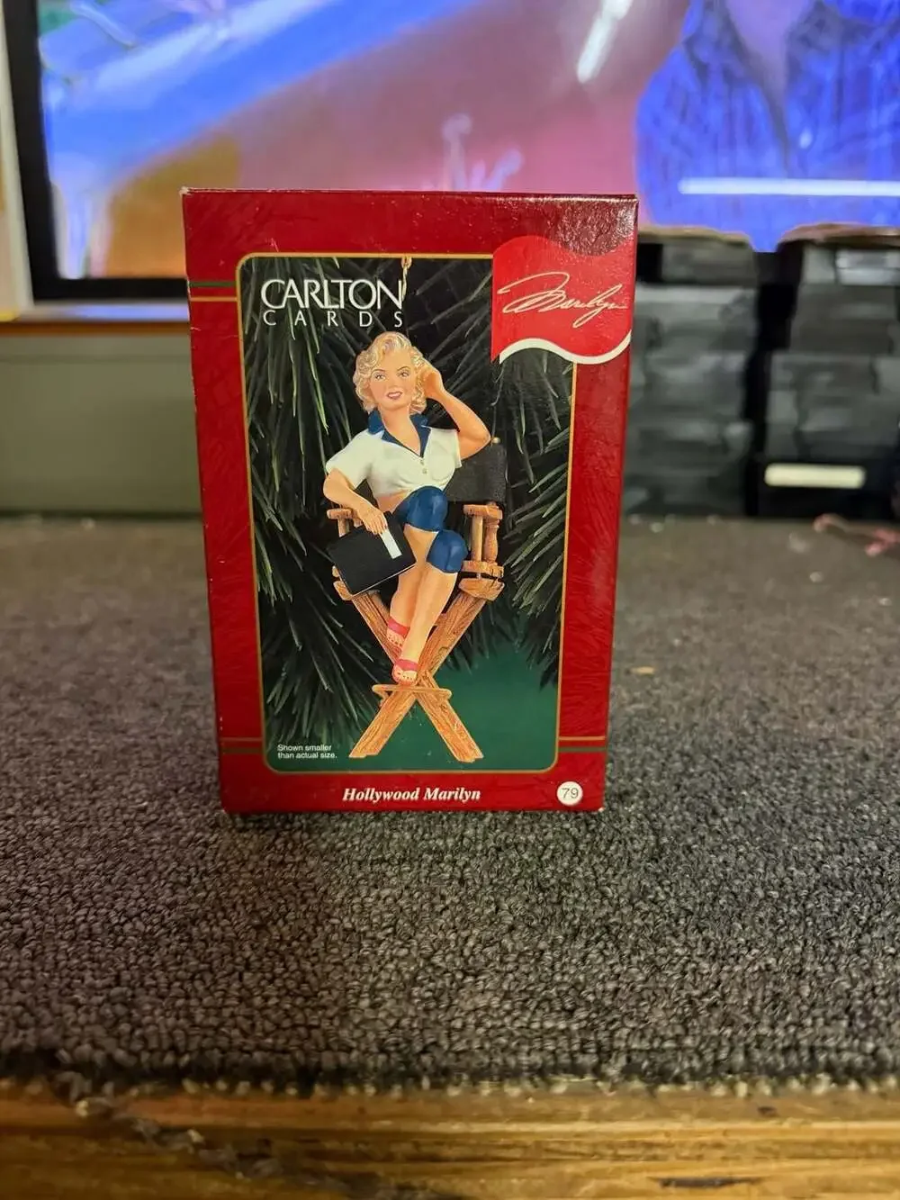 1999 Carlton Cards Heirloom Collection Hollywood Marilyn Monroe Christmas Orname